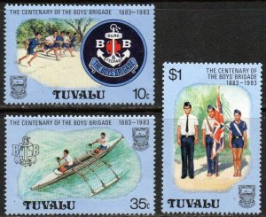 Tuvalu Sc #204-206 Mint Hinged