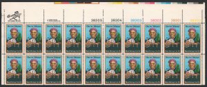 SC#1744 13¢ Harriet Tubman Plate Strip of Twenty (1978) MNH