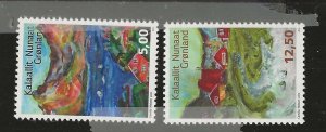 Greenland, MNH, Sc#664-665. CV$ 7.40.