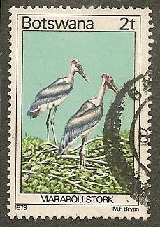 Botswana     Scott  199     Birds    Used