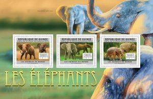 Guinea 2011 - Elephants.  Y&T 6010-6012, Mi 8894-8896