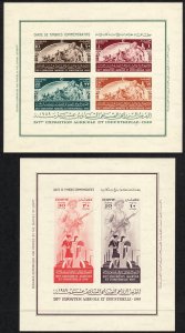 Sc# 278 / 279 1949 Egypt 16th Agriculture & Industrial Expo (2) S/S MNH CV $7.50