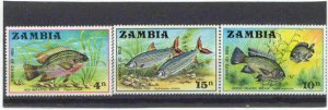 Zambia 74-76 MNH VF Fishes