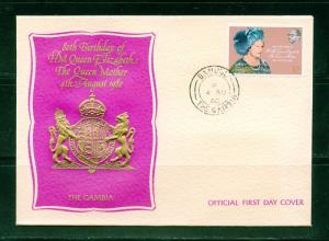 QUEEN MOTHER 80th BIRTHDAY LOT OF EIGHT 1980 FIRST DAY COVERS 