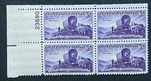 (S6Bc) US: 1947 3 cents stamp block - Utah Centennial