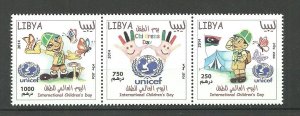 2014 – Libya- Libye- Children day- Butterflies- Flag- Scout- UNICEF 