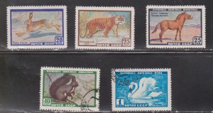 RUSSIA - Scott # 2213//19 3 MH 2 Used - Animals & Bird