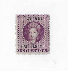 Grenada Sc #8a 1/2p  overprint on mauve OG VF