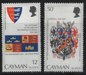 CAYMAN ISLANDS  352-353   MINT HINGED  SET