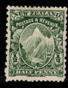 NEW ZEALAND SG296 1902 ½d GREEN THIN HARD COWAN PAPER p14x11 MTD MINT 