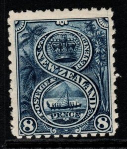 NEW ZEALAND SG266a 1899 8d PRUSSIAN BLUE MTD MINT 
