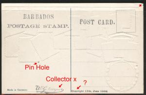 Barbados embossed Otmar Zieher stampcard No.110
