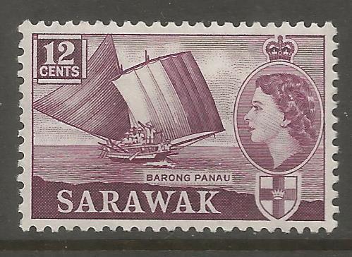 SARAWAK  203  MINT HINGED,  BARONG PANAU (SAILBOAT)