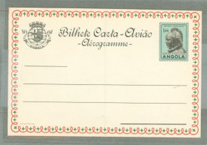 Angola  1959 $1.00 torquoise blue & black