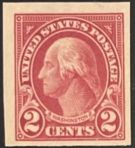 Scott #577 1923 2¢ George Washington imperforate MNH OG