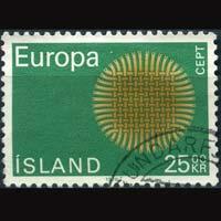 ICELAND 1970 - Scott# 421 Europa 25k Used