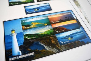 COLOR PRINTED NEW ZEALAND 2011-2015 STAMP ALBUM PAGES (98 illustrated pages)