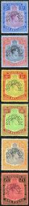 Bermuda 1937 KGVI High Values Set of Six (no gum) perforated SPECIMEN