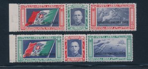 1933 EGEO, Air Mail - Balbo Triptychs, n . 28/29 MNH Triptychs ** Signature Bol