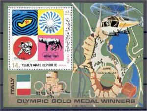 Y.A.R. OLYMPIC GAMES MUNICH 1972 + ITALIAN WINNERS NH SHEETL