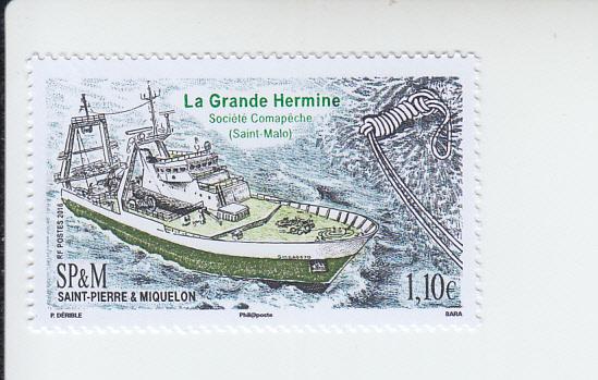 2016 St Pierre & Miquelon La Grande Hermine (Scott 1024) MNH