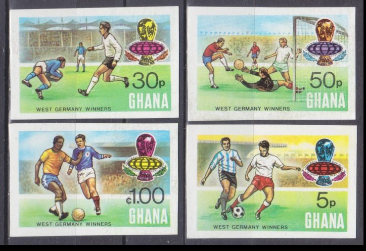 1974 Ghana 564-567b 1974 FIFA World Cup in Munich 18,00 €