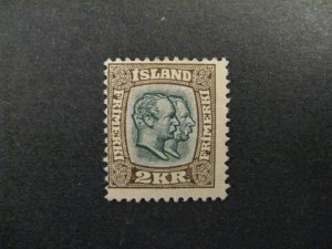 Iceland #84 mint hinged  b23.7 822