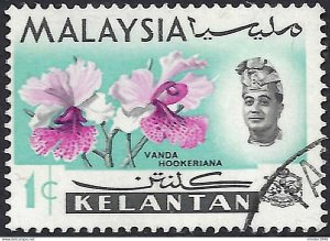 MALAYA KELANTAN 1965 1c Multicoloured SG103 Used