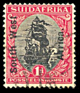 South West Africa 86d, used, English Overprint on Afrikaans Stamp