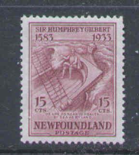 Newfoundland  #4099 - Scott cat. #222 - 15c Gilbert on the Squirrel - unused