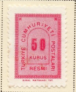 Turkey 1963 Early Issue Fine Mint Hinged 50k. 086057
