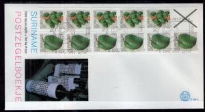 Suriname 512a Fruit Booklet Pane U/A FDC