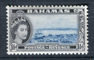 BAHAMAS; 1954 early QEII pictorial issue fine Mint hinged 1.5d. value