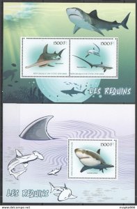 2017 Sharks Marine Life Fauna 1+1 ** Ja291