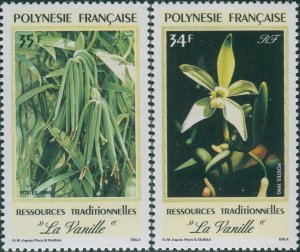 French Polynesia 1990 SG580-581 Traditional Resources set MNH