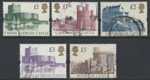 GB SC# 1445-1448 SG 1611-1614   Used Castle Issue 1992  see details and scans 