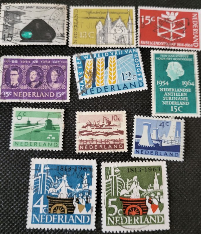 Netherlands, 1962-72, remnant sets, used, SCV$2.75