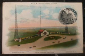 1928 USA Graf Zeppelin Picture Postcard cover LZ 127 To Germany FFC Broadcast St