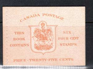 Canada Booklet #42b Extra Fine Mint Stitched