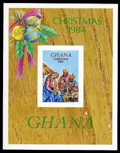GHANA SCOTT# 957 CHRISTMAS 1984 IMPERF S/SHEET MNH