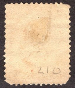 1883, US 2c, Washington, Used, Sc 210