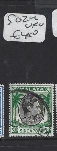 SINGAPORE  (PP1308B)  KGVI  20C    SG 24     VFU