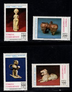 TURKEY Scott 2458-2461 MNH** 1990 Anatolian Artifacts set