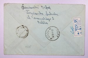 Poland 1955 Cetter Airmail Cover to Belgium - L39399