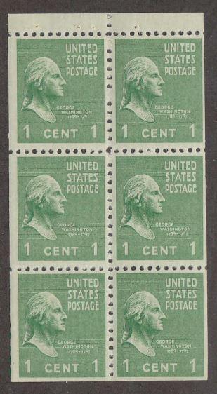 U.S. Scott #804b Washington Stamp - Mint NH Booklet