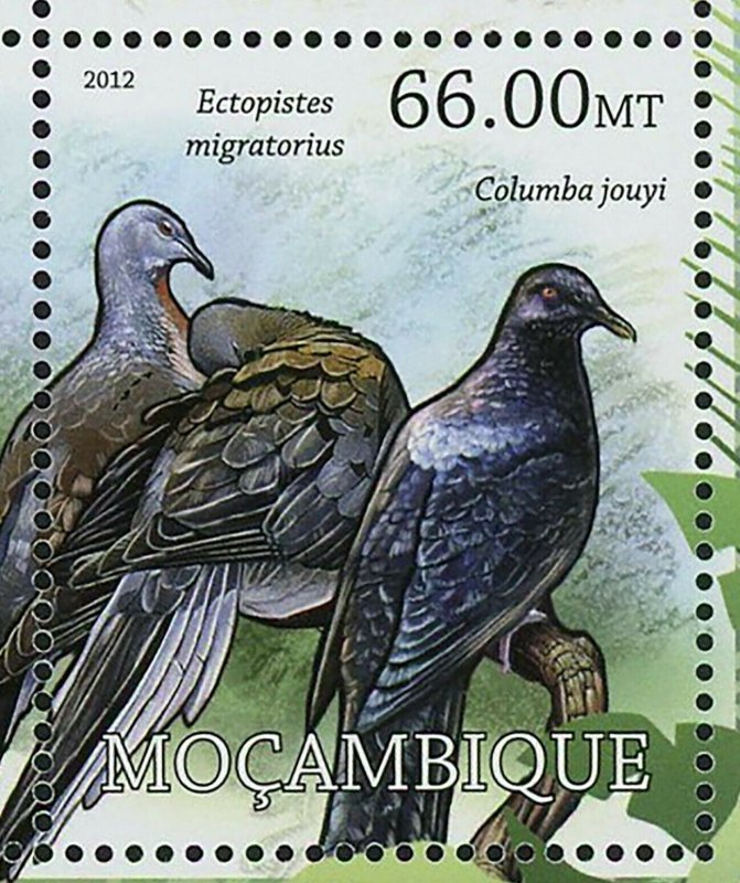 Birds Stamp Microgoura Meeki Columba Jouyi Ectopistes Migratorius S/S MNH #5726