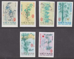 Viet Nam Dep Rep Sc 449-454  NGAI. 1967 Bamboo Plants, imperf cplt VF
