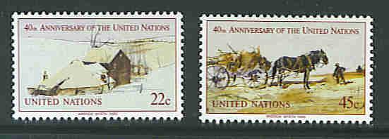 UN New York issue Sc. # 447-48 f-vf mnh set 