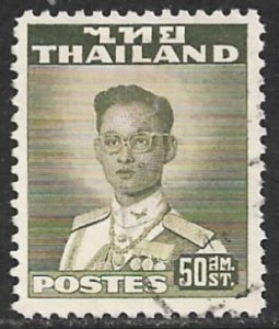 THAILAND 1951-60 50s King Bhumibol Adulyadej Scott No 287 F-VFU