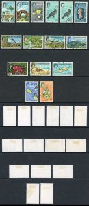 St Kitts SG129/44 QEII 1963-69 Part Set of 14 but has both 25c shades Used